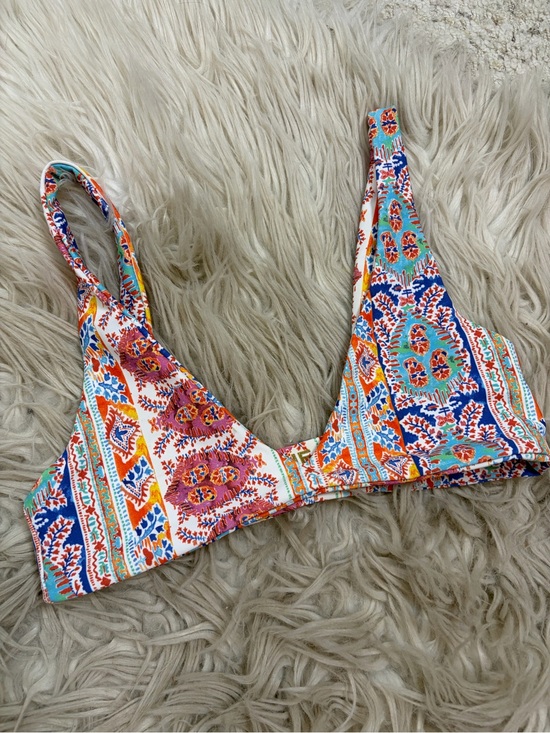 Skatie Other - SKATIE Multicolor Boho Print Triangle Bikini Top Size XS